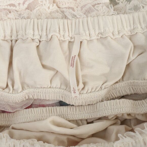 Free People Love You So Lace Tube Top Sheer Embroidered Tiered White L 283730 - Picture 10 of 10